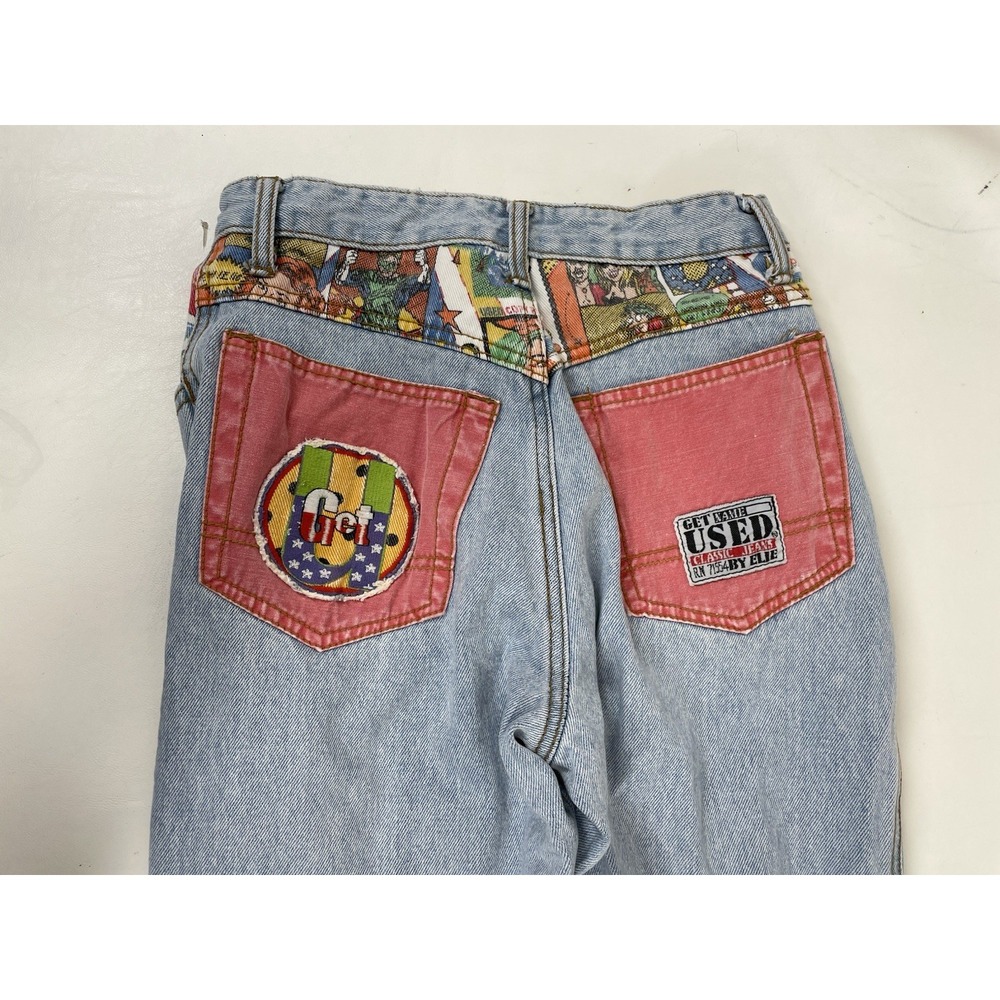 Get Used by Elie Classic Denim Outfit Jacket Jeans Womens S Vintage Street Wear - Picture 12 of 14